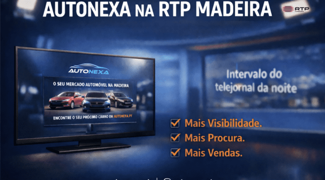 Autonexa RTP Madeira anúncio no intervalo do telejornal da noite
